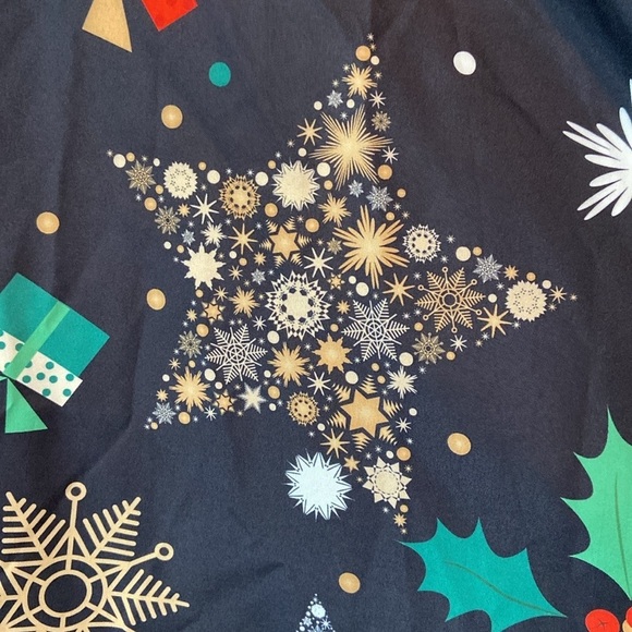 Adorable Christmas fit and flare dress large festive holiday party snowflake - Picture 5 of 12